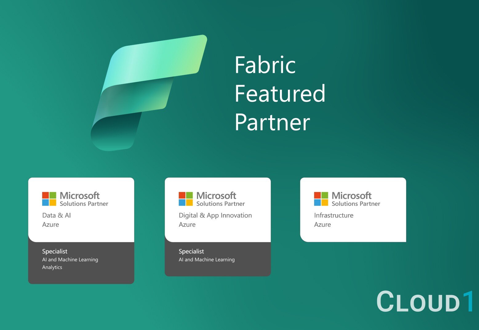 Cloud1 Recognized as a Microsoft Fabric Featured Partner